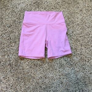Fabletics Pink/Purple Bike Shorts